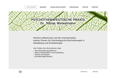 psychotherapie-winkelmann.de - Psychotherapeut Schwetzingen
