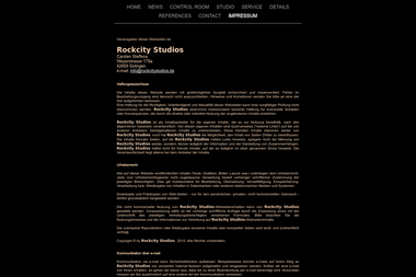 rockcitystudios.de/IMPRESSUM.html - Tonstudio Solingen