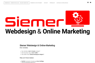 siemer-webdesign.de - Web Designer Heidelberg