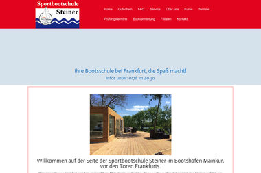 sportbootschule-steiner.de/bootsfuehrerschein-frankfurt - Fahrschule Maintal