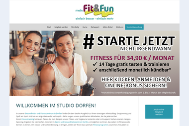sportpark-fit-fun.de/dorfen-startseite - Personal Trainer Dorfen