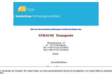 strauss-transporte.npage.de/impressum.html - Umzugsunternehmen Pforzheim