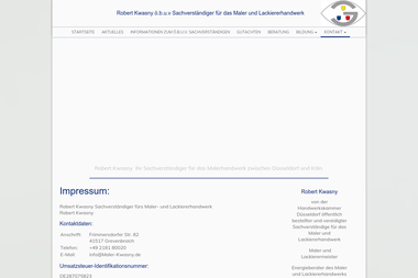 sv-kwasny.de/Kontakt/Impressum - Malerbetrieb Grevenbroich