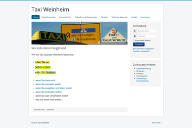 taxi-weinheim.de - Umzugsunternehmen Weinheim