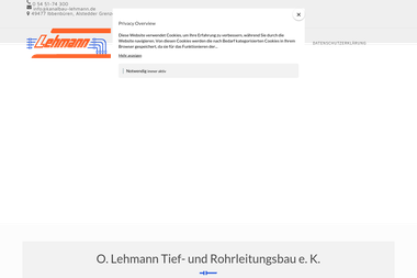 tiefbau-lehmann.de - Tiefbauunternehmen Ibbenbüren