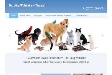 tierarzt-wuebbeke.de - Tiermedizin Olpe