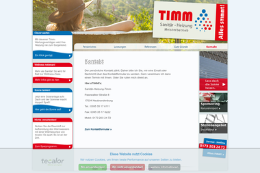 timm-sh.de/index.php - Wasserinstallateur Neubrandenburg