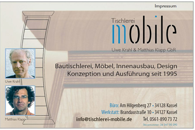 tischlerei-mobile.de - Möbeltischler Kassel