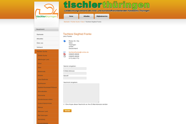 tischler-thueringen.de/index.php - Möbeltischler Gera