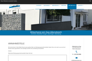 waescherei-am-see.de/Wir-ueber-uns/Annahmestellen - Chemische Reinigung Konstanz