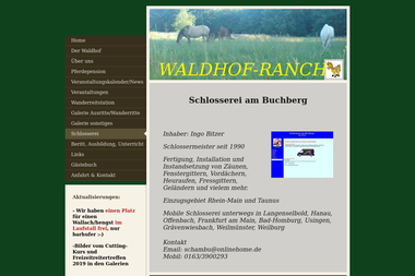 waldhof-ranch.de/schlosserei - Schlosser Langenselbold