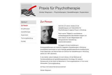 wegmann-psychotherapie.de/guenter-wegmann - Psychotherapeut Würzburg