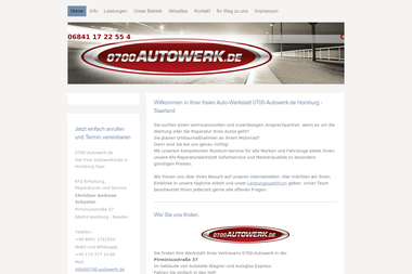 0700-autowerk.de - Autowerkstatt Homburg