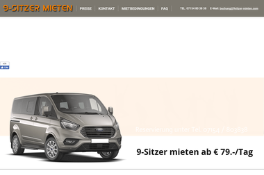 9sitzer-mieten.com - Autoverleih Kornwestheim