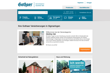 abt.gothaer.de - Versicherungsmakler Sigmaringen