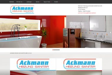 ackmann-heizung-sanitaer.de - Wasserinstallateur Rinteln
