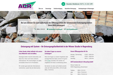 acr-recycling.de - Abbruchunternehmen Regensburg