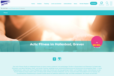 acticfitness.de/studios/studios-greven/hallenbad - Personal Trainer Greven