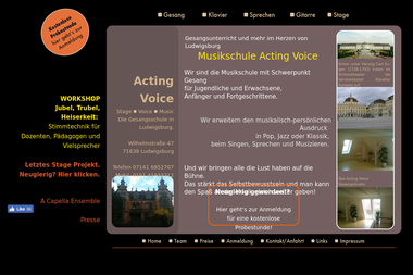 actingvoice.de - Musikschule Ludwigsburg