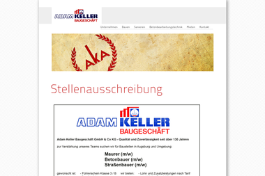 adam-keller.de - Tiefbauunternehmen Augsburg