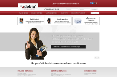 adebio-inkasso.de - Inkassounternehmen Bremen