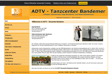 adtv-tanzcenter-bandemer.de - Tanzschule Schwerin