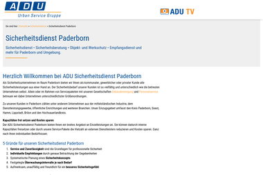 adu-urban.de/sicherheitsdienst/adu-sicherheitsdienst-paderborn - Sicherheitsfirma Paderborn