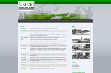 a-koch-strassenbau.de/chronik.html - Straßenbauunternehmen Einbeck