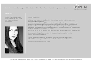 alexandra-bonin.de - Grafikdesigner Bad Salzuflen