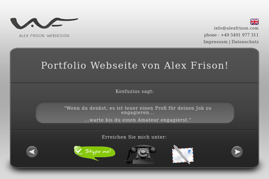 alexfrison.com - Web Designer Damme