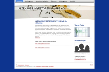 alzenauer-investorengruppe.eu - Anlageberatung Alzenau