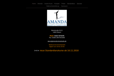 amanda-ballettschule.de - Tanzschule Nauen