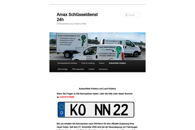 amax24.de/autoschilder - Schlosser Koblenz