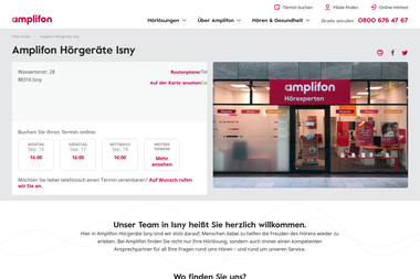 amplifon.com/web/de/filiale-finden/-/store/amplifon-shop/448/isny/isny/wassertorstr+28 - Anlage Isny Im Allgäu
