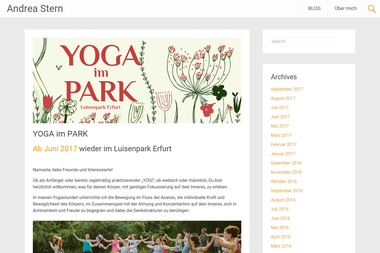andrea-stern.de/yoga-im-park - Yoga Studio Erfurt