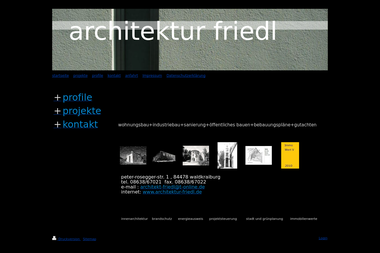 architektur-friedl.de - Architektur Waldkraiburg