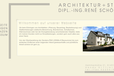architektur-statik-schoettler.de - Bauleiter Overath