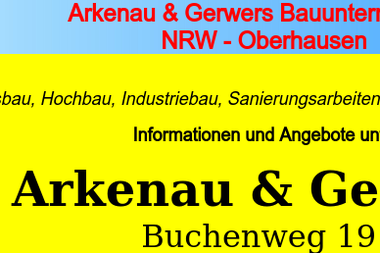 arkenau-gerwers.de - Tiefbauunternehmen Oberhausen
