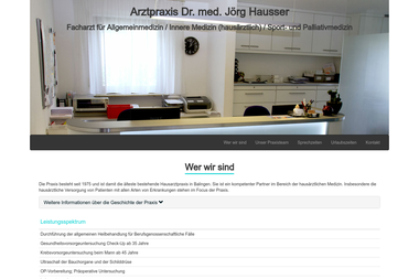 arztpraxis-hausser.de - Dermatologie Balingen