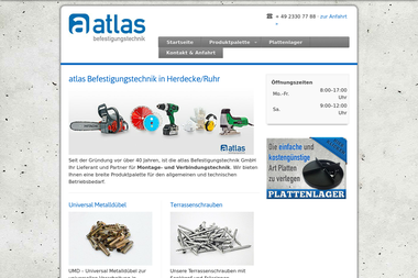 atlas-befestigungstechnik.de - Baustoffe Herdecke