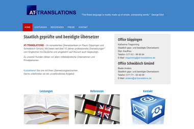 at-translations.de - Übersetzer Schwäbisch Gmünd