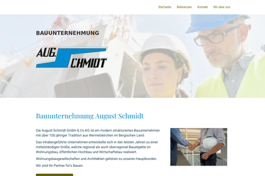 august-schmidt.com - Tiefbauunternehmen Wermelskirchen