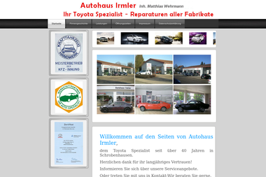 autohaus-irmler.de - Autowerkstatt Schrobenhausen