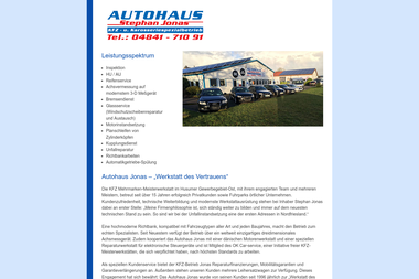 autohaus-jonas.de - Autowerkstatt Husum