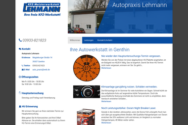 autopraxis-lehmann.de - Autowerkstatt Genthin