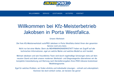 autopro-jakobsen.de - Autowerkstatt Porta Westfalica