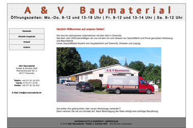 av-baumaterial.de - Baustoffe Chemnitz