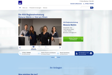 axa-betreuer.de/Melanie_Mehlin - Versicherungsmakler Weil Am Rhein