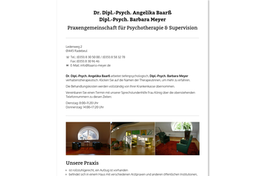 baarss-meyer.de - Psychotherapeut Radebeul