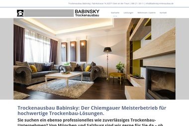 babinsky-innenausbau.de - Trockenbau Traunreut